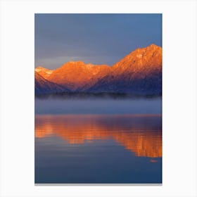 Sunrise At Lake Taupo Canvas Print