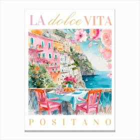 Positano Art Canvas Print