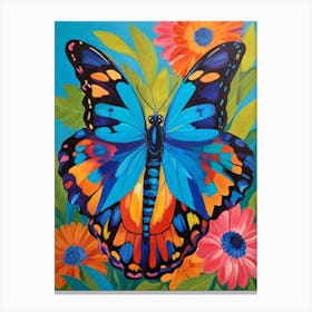 Butterfly In Bloom Canvas Print