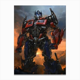 Optimus Prime Transformer Canvas Print