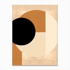 Leverkusen Linearity, Geometric Bauhaus Canvas Print