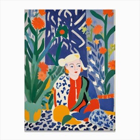 Matisse Inspired Bewildered Canvas Print