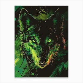 Wolf Painting Canvas Print