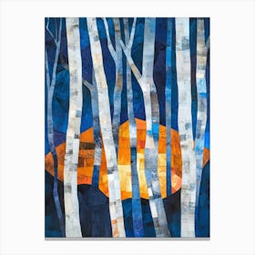 Colorful Trees In The Forest 6 Canvas Print