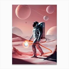 Astronaut In Space 1 Canvas Print