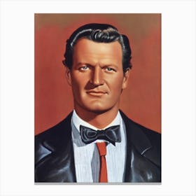 Joel Mccrea Illustration Movies Canvas Print