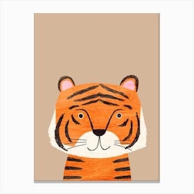 Tiger Beige Canvas Print
