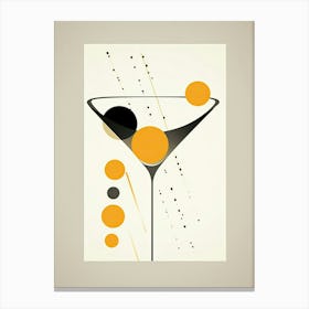 Mid Century Modern Sidecar Floral Infusion Cocktail 8 Canvas Print