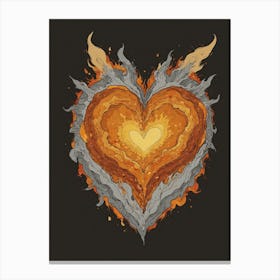 Heart Of Fire 57 Canvas Print