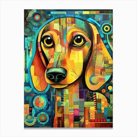 Cute Dachshund Canvas Print