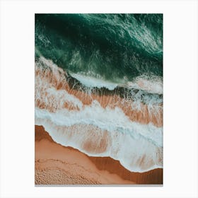 Aerial View Of A Beach 124 Canvas Print