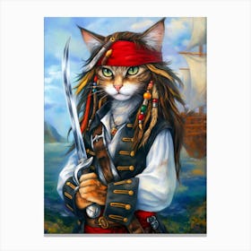 Pirate Cat 9 Canvas Print