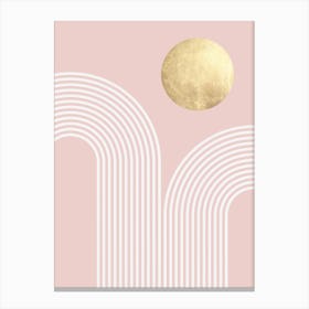 Lines and semicircles 9 Canvas Print