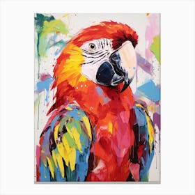 Colourful Bird Painting Macaw 2 Canvas Print