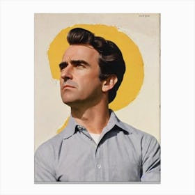 Jack Davenport Retro Collage Movies Canvas Print