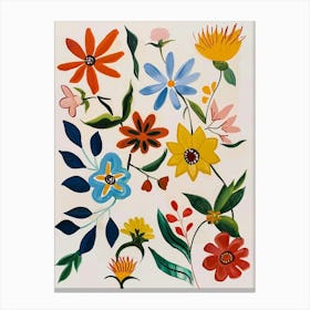 Painted Florals Edelweiss 2 Canvas Print