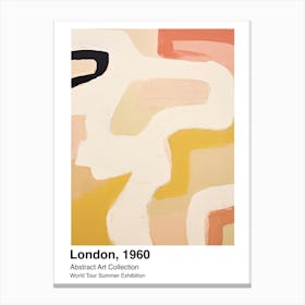 World Tour Exhibition, Abstract Art, London, 1960 6 Canvas Print