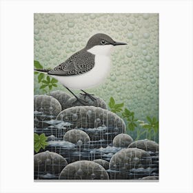 Ohara Koson Inspired Bird Painting Dipper 4 Canvas Print