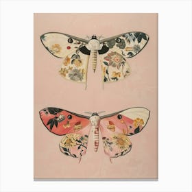 Luminous Butterflies William Morris Style 2 Canvas Print