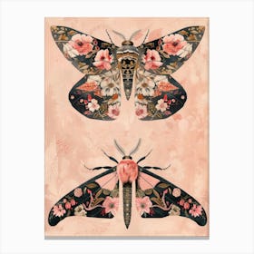 Butterfly Elegance William Morris Style 5 Canvas Print