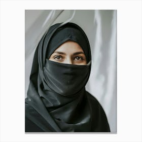 Muslim Woman In Hijab Canvas Print