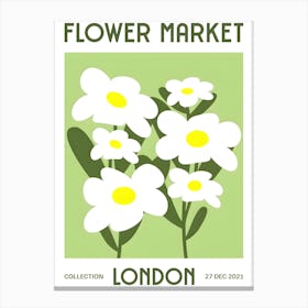 Flower Market London Canvas Print