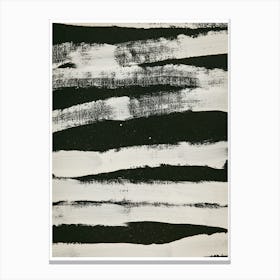 Black And White Stripes 8 Canvas Print