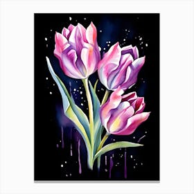 Pink Tulips 2 Canvas Print