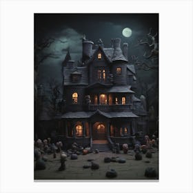 Halloween House Canvas Print