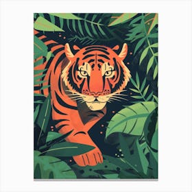 Tiger In The Jungle 45 Canvas Print