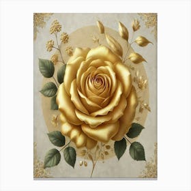 Gold Rose 2 Canvas Print