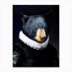Jon The Dutch Master Bear Pet Portraits Canvas Print