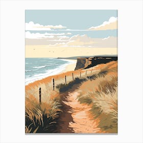 The Wales Coast Path Wales 3 Hiking Trail Landscape Canvas Print