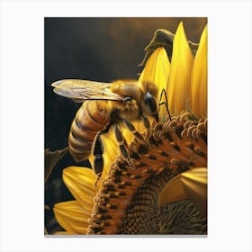 Meliponini Bee Realism Illustrations 9 Canvas Print