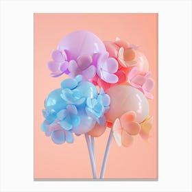 Dreamy Inflatable Flowers Hydrangea 3 Canvas Print