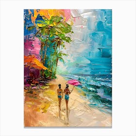 Colorful Beach 5 Canvas Print