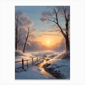 Winter Landscape Canvas Print