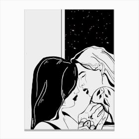 Girls Kissing Lgbtq 3 Canvas Print