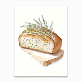 Rosemary Bread Bakery Product Quentin Blake Illustration Canvas Print