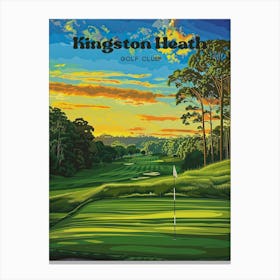 Kingston Heath Presidents Cup Travel Art Illustration Canvas Print