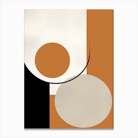 Trier Circles, Geometric Bauhaus Canvas Print