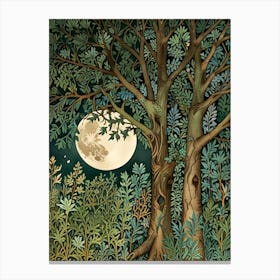 William Morris Moonlight In The Forest 32 Canvas Print