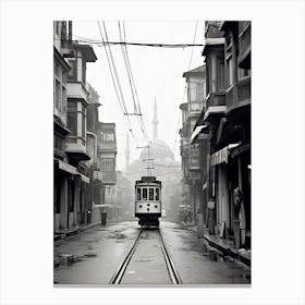 Istanbul Turkey Black And White Old Photo 1 Canvas Print