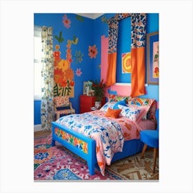 Colorful Bedroom Canvas Print