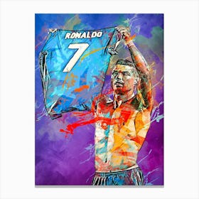 Cristiano Ronaldo Real Madrid 9 Canvas Print