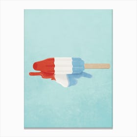 Summer Melted Popsicle Canvas Print