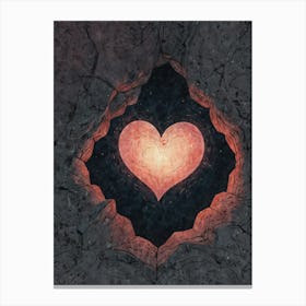 Heart Of Stone 6 Canvas Print