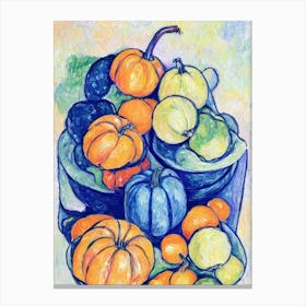 Hubbard Squash Fauvist vegetable Canvas Print