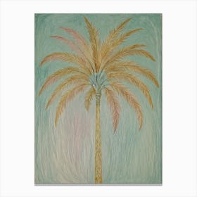 Lone Palm Tree Canvas Print