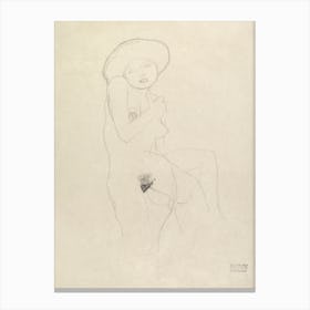 Standing Nude, Gustav Klimt Canvas Print